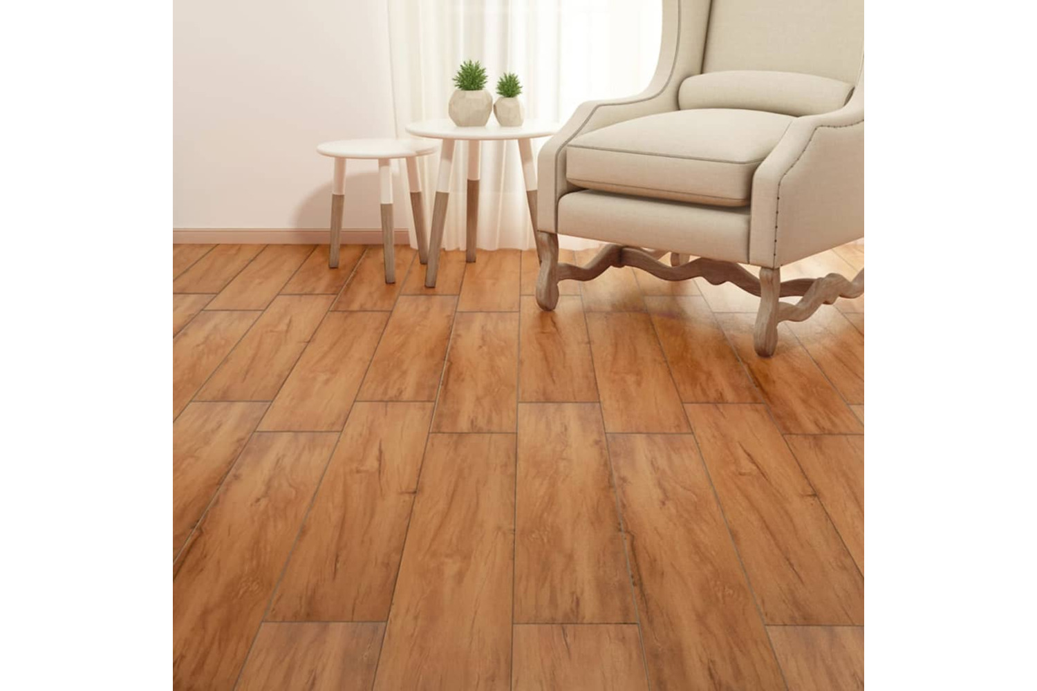 Vidaxl Non Self-adhesive Pvc Flooring Planks 5.26 M² 2 Mm Elm Nature