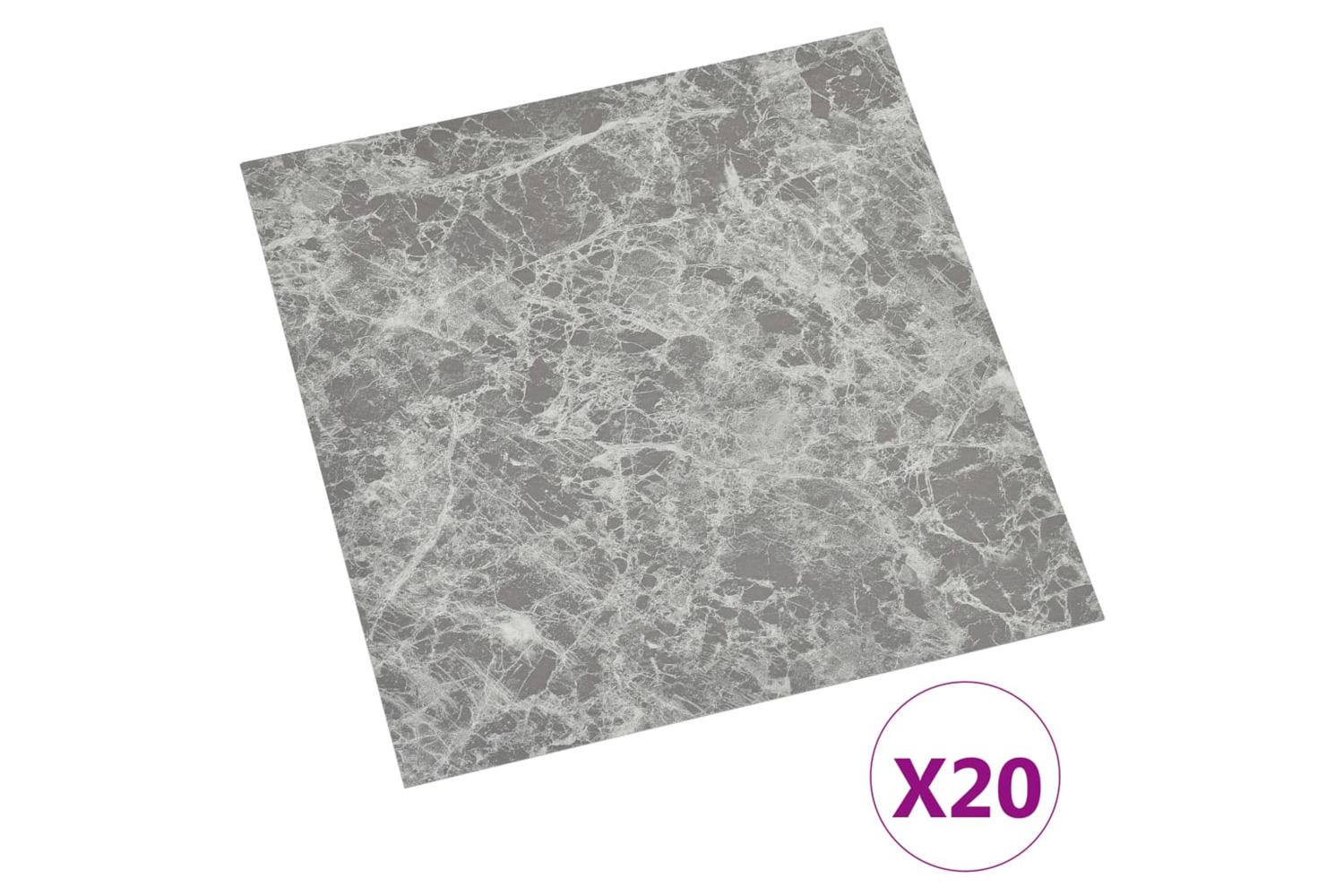 Vidaxl Self-adhesive Flooring Planks 20 Pcs Pvc 1.86 M² Concrete Grey