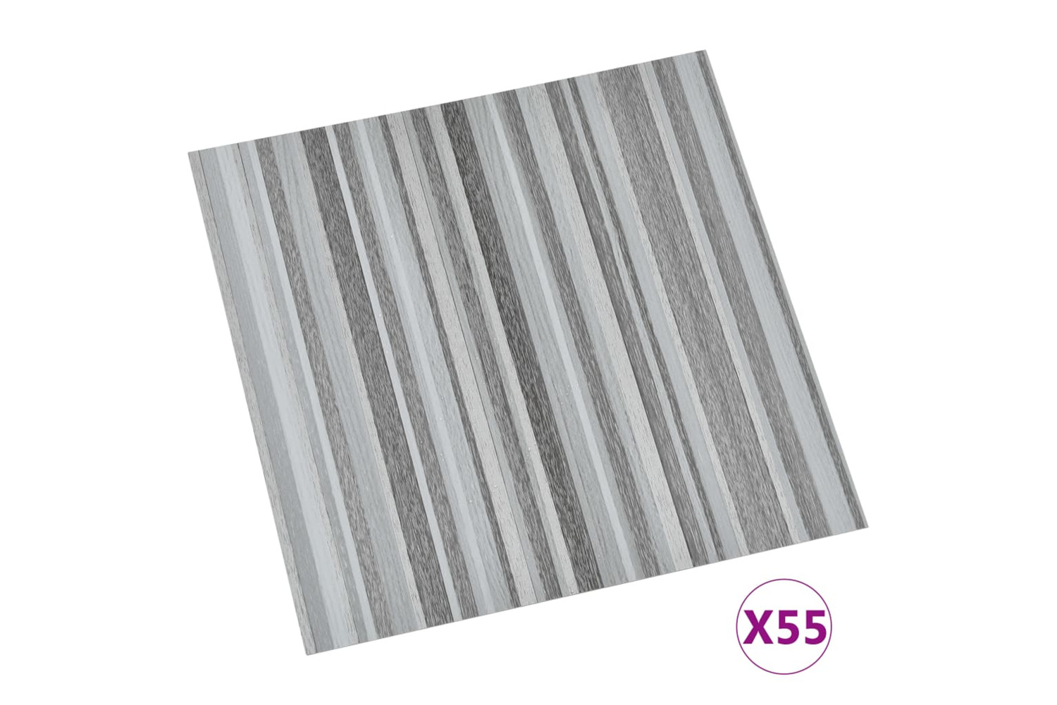 Vidaxl Self-adhesive Flooring Planks 55 Pcs Pvc 5.11 M² Light Grey