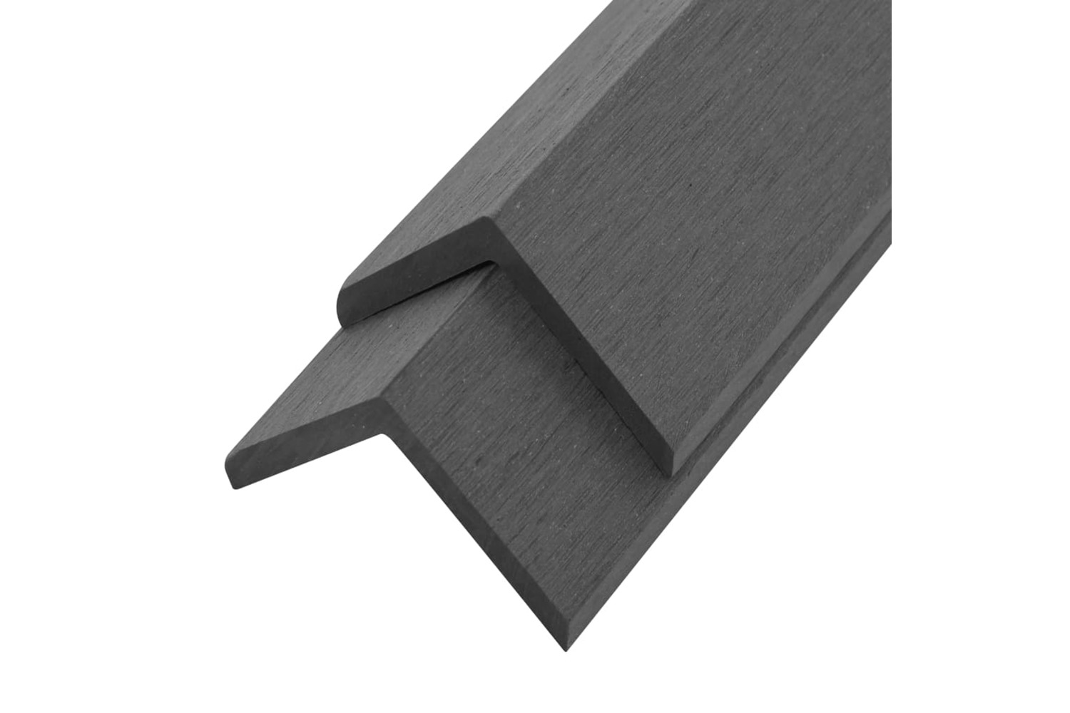 vidaXL 45019 5 Pcs Decking Angle Trims Wpc 170cm Grey