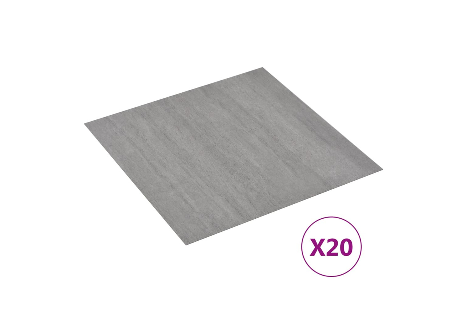 Vidaxl Self-adhesive Flooring Planks 20 Pcs Pvc 1.86 M² Grey Stippled