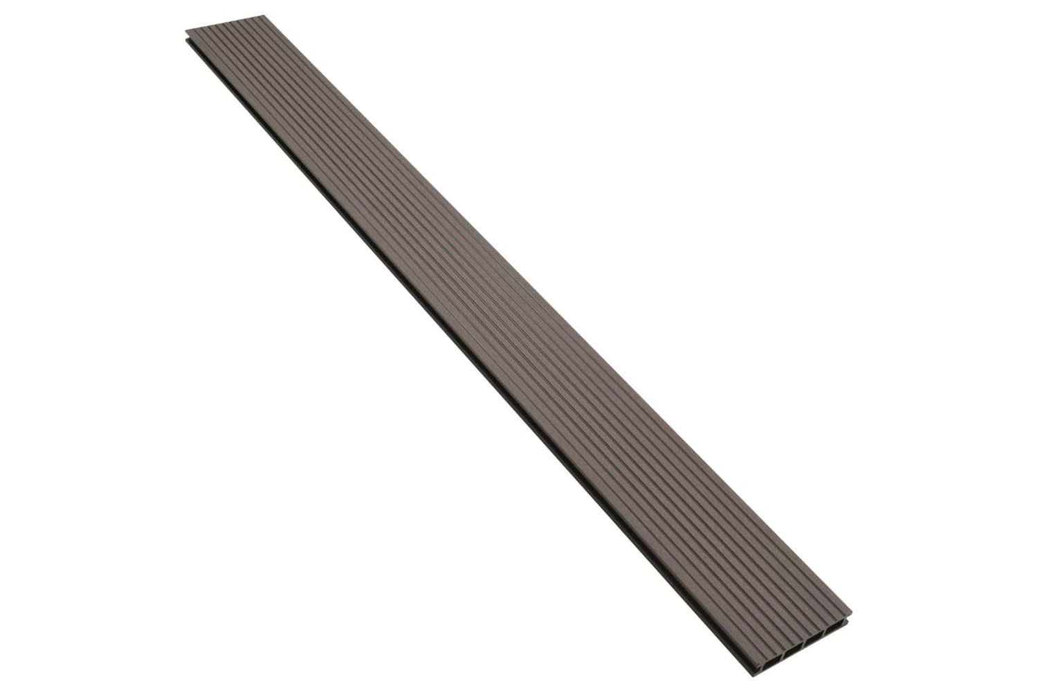 vidaXL 275723 WPC Hollow Decking Boards With Accessories | Dark brown