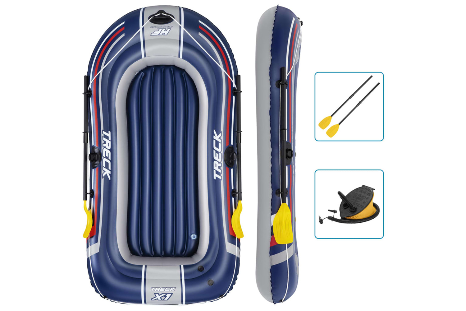 Bestway 93311 Hydro-force Inflatable Boat With Pump And Oars