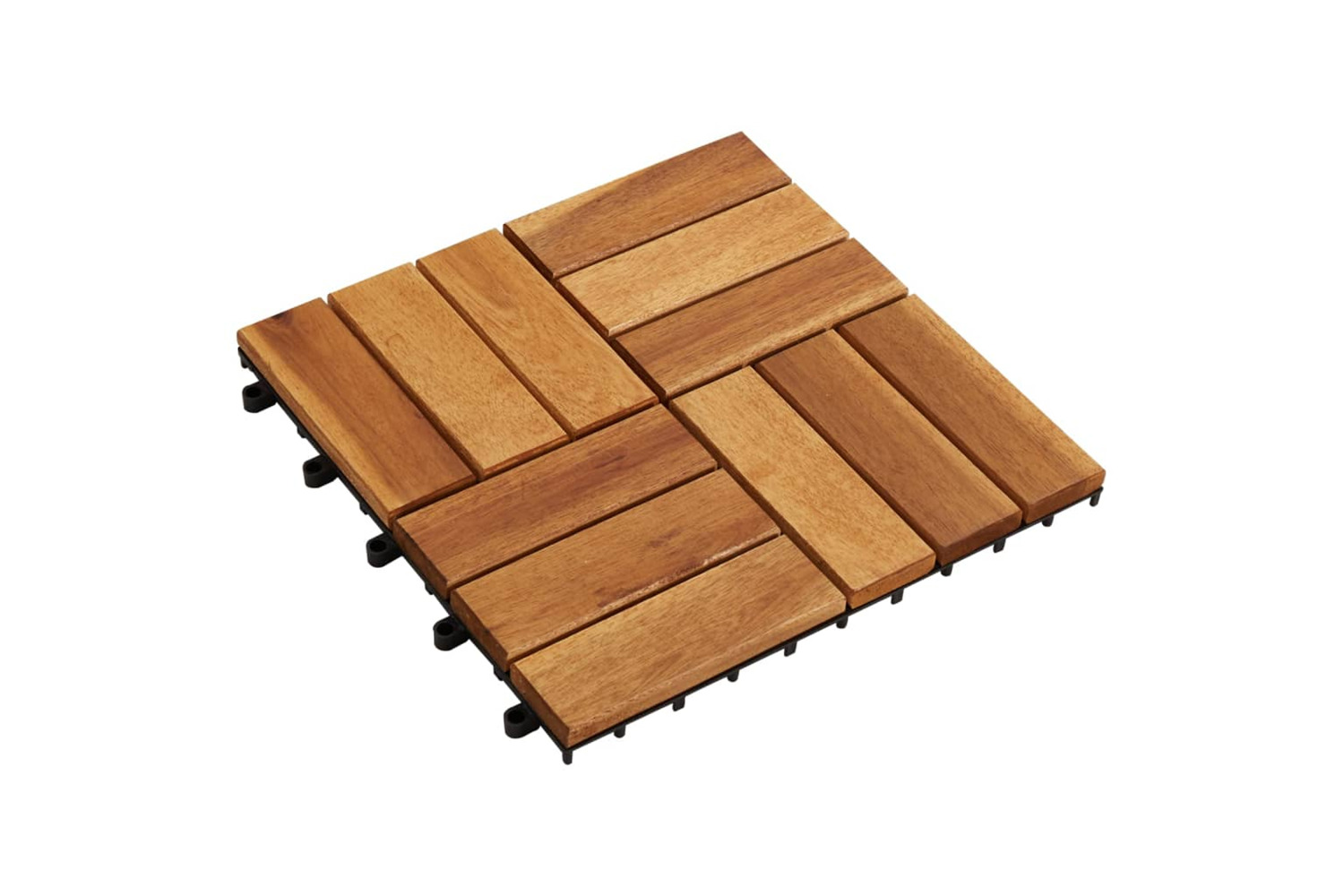vidaXL 41585 10 Pcs Acacia Decking Tiles 30 X 30cm