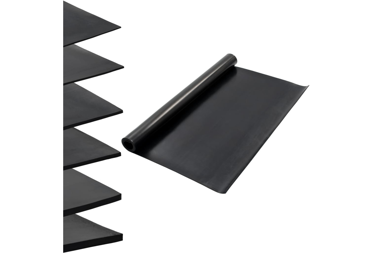 vidaXL 143961 Floor Mat Anti-slip Rubber 1.2x2 M 4mm Smooth