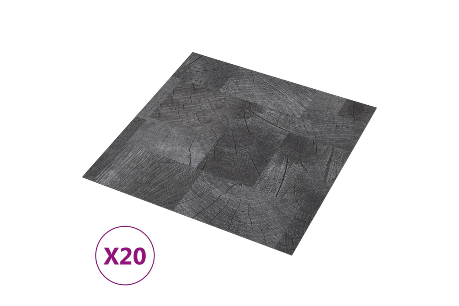 Vidaxl Self-adhesive Flooring Planks 20 Pcs Pvc 1.86 M² Wood Structure