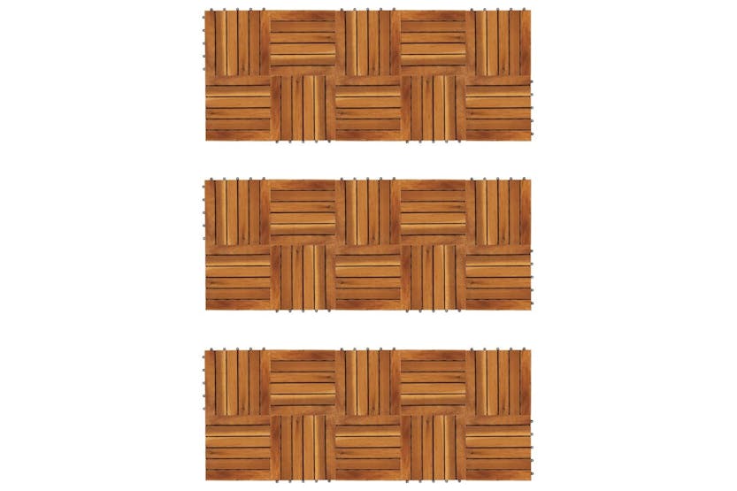 Vidaxl 271791 Decking Tiles Vertical Pattern 30