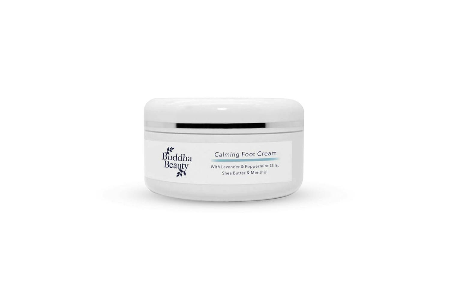 Buddha Beauty FOOT-CRE-LAV Calming Foot Cream with Lavender & Mint | Plastic Jar HDPE