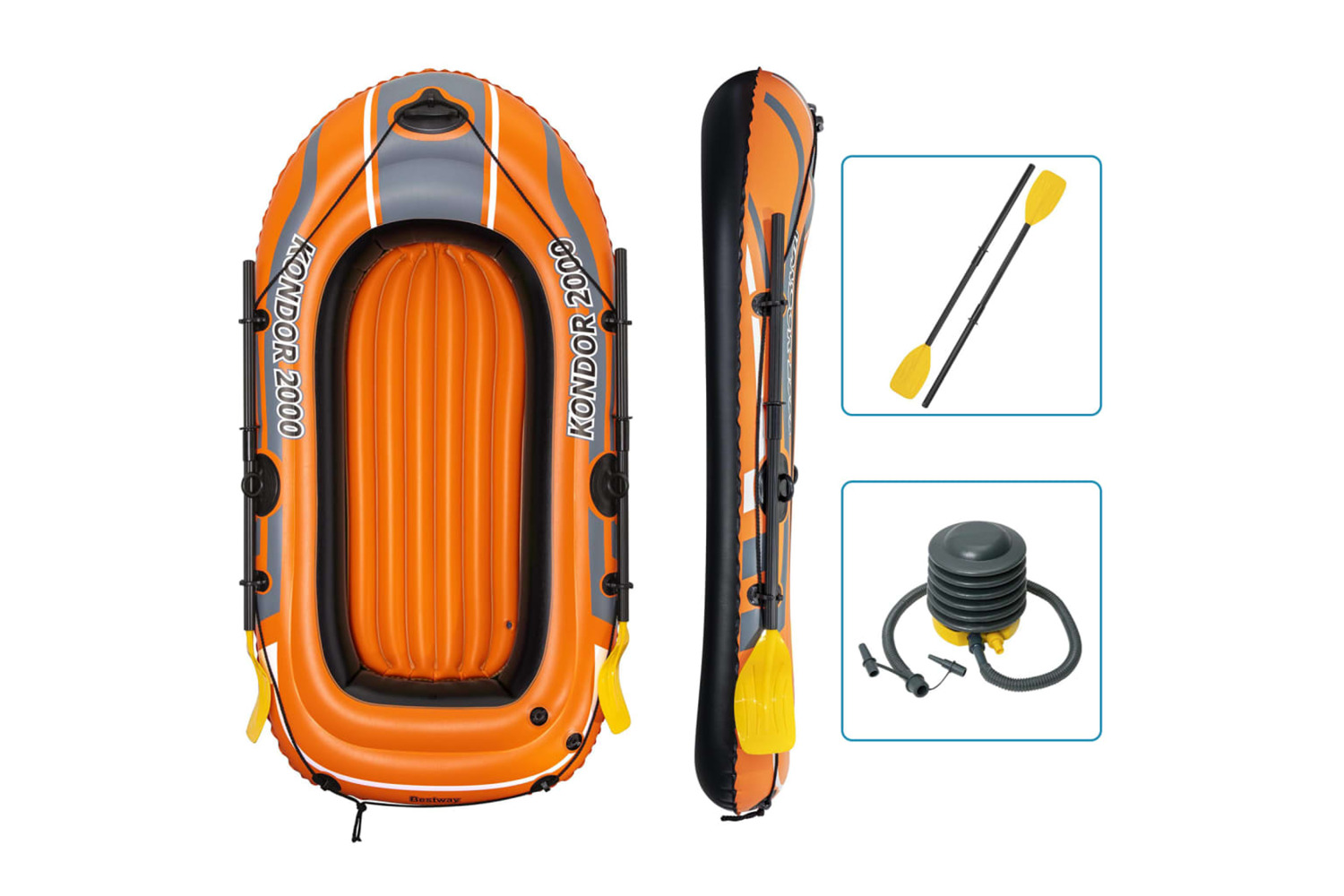 Bestway 93319 Inflatable Boat Set Kondor 2000 Set 188x98 Cm