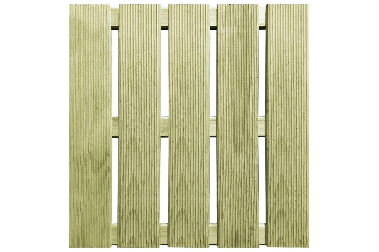 Vidaxl 276431 18 Pcs Decking Tiles 50x50 Cm Wood Green