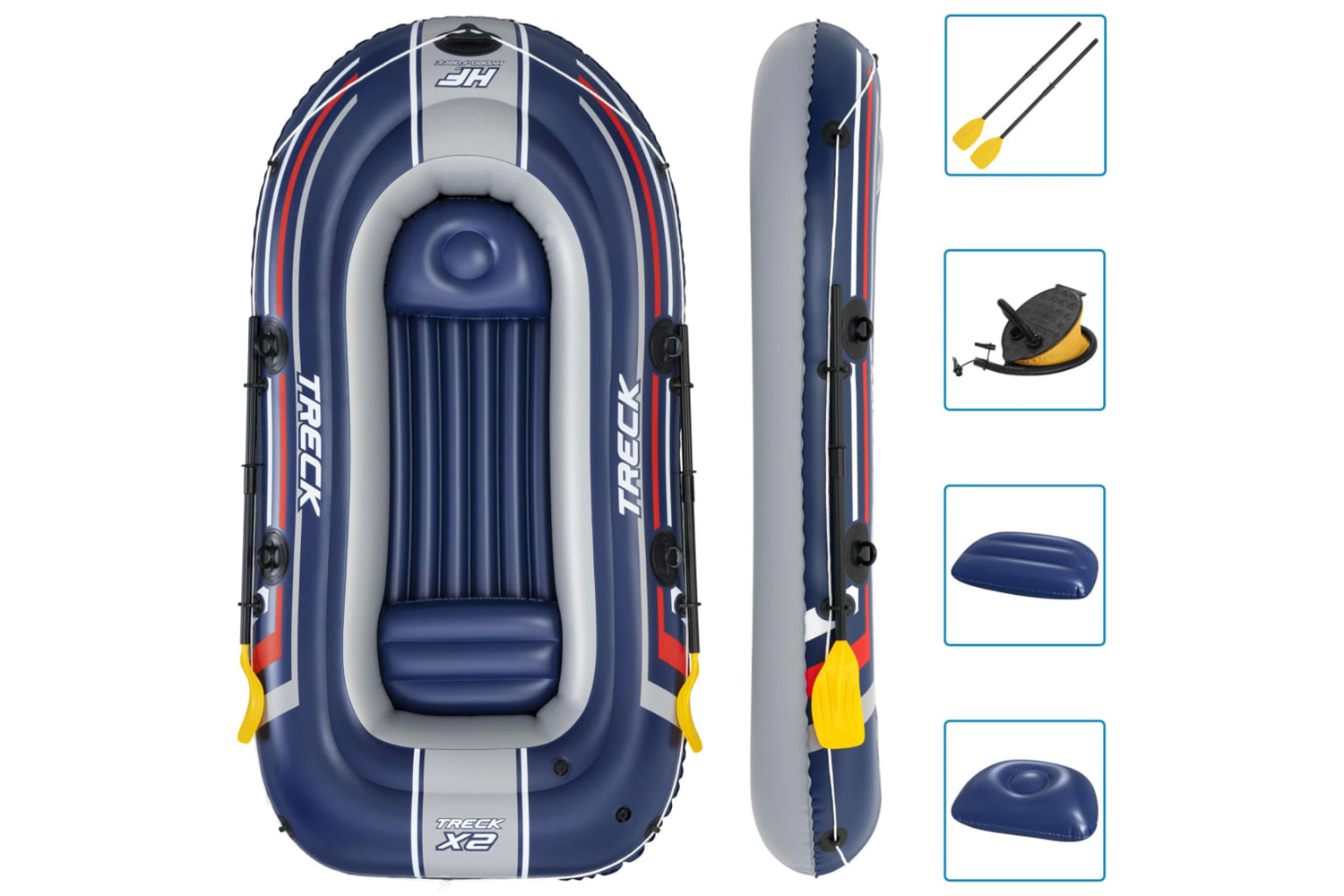 Bestway 93118 Hydro-force Treck X2 Set Inflatable Boat 255x1