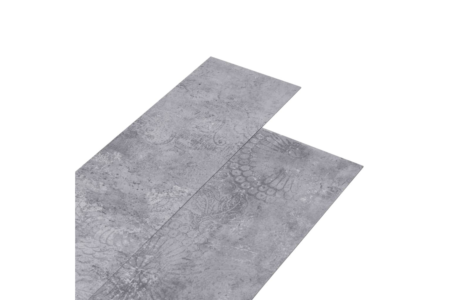 Vidaxl Pvc Flooring Planks 4.46 M² 3 Mm Self-adhesive Cement Grey