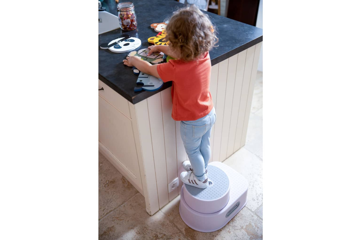 Bo Jungle 442951 Step Up Stool Pink