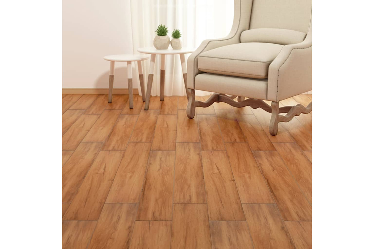 Vidaxl Self-adhesive Pvc Flooring Planks 5.02 M² 2 Mm Elm Nature