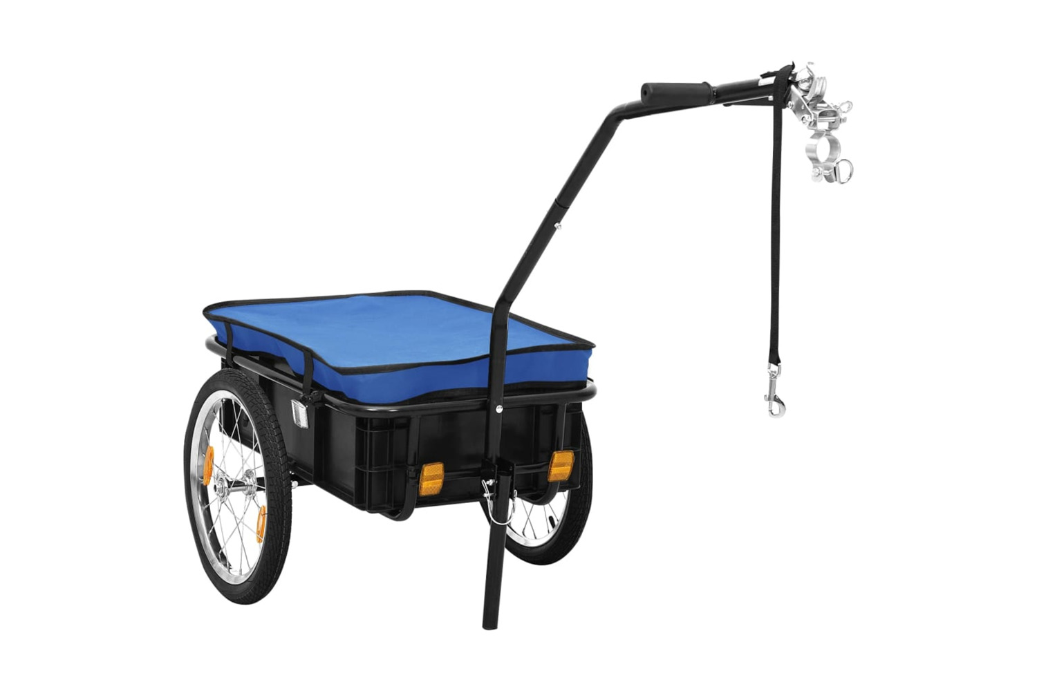 vidaXL Bike Trailer/hand Wagon 155x60x83cm Steel Blue