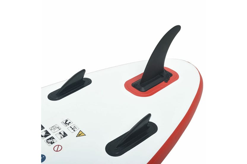 VidaXL 92201 Stand Up Paddle Board Set SUP Surfboard Inflatable | Red & White