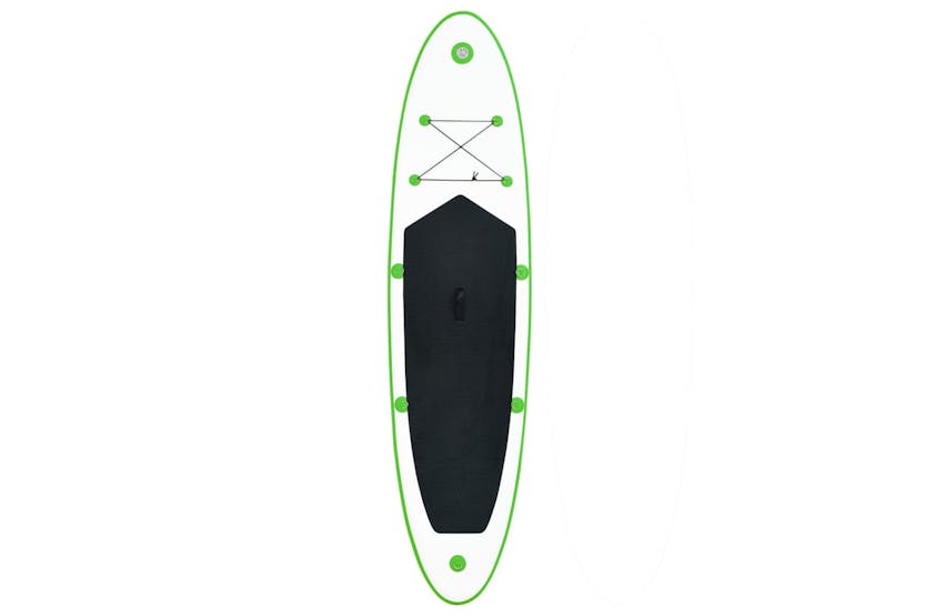 VidaXL 92732 Inflatable Stand Up Paddleboard Set | Green & White