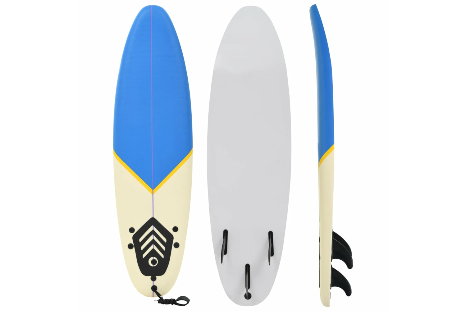 vidaXL 91687 Surfboard 170cm Blue And Cream