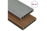 Vidaxl 3070465 Wpc Decking Boards With Accessories Brown And