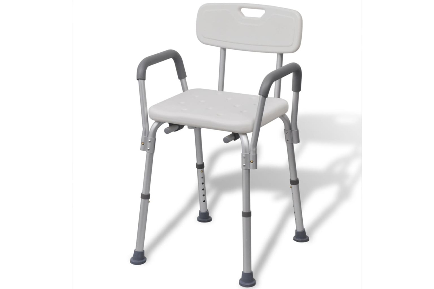 vidaXL 110129 Shower Chair Aluminium White