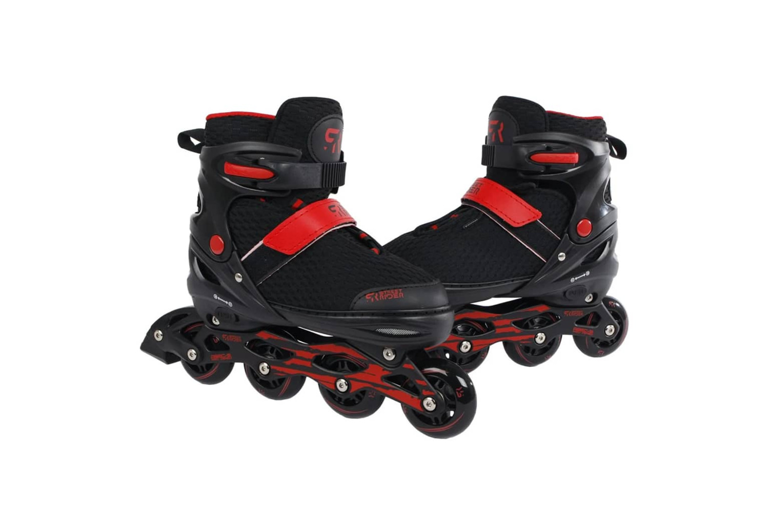 Street Rider 441238 Adjustable Inline Skates Pro Black Size