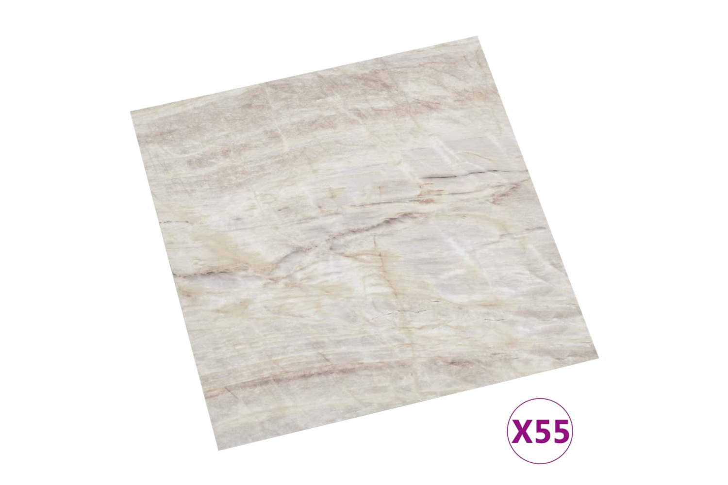 Vidaxl Self-adhesive Flooring Planks 55 Pcs Pvc 5.11 M² Beige