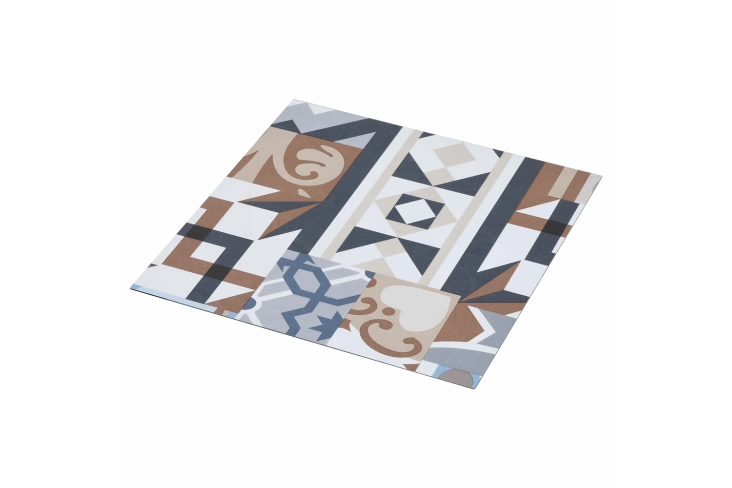 Vidaxl Pvc Flooring Plank Self-adhesive 5.11 M² Mono Pattern