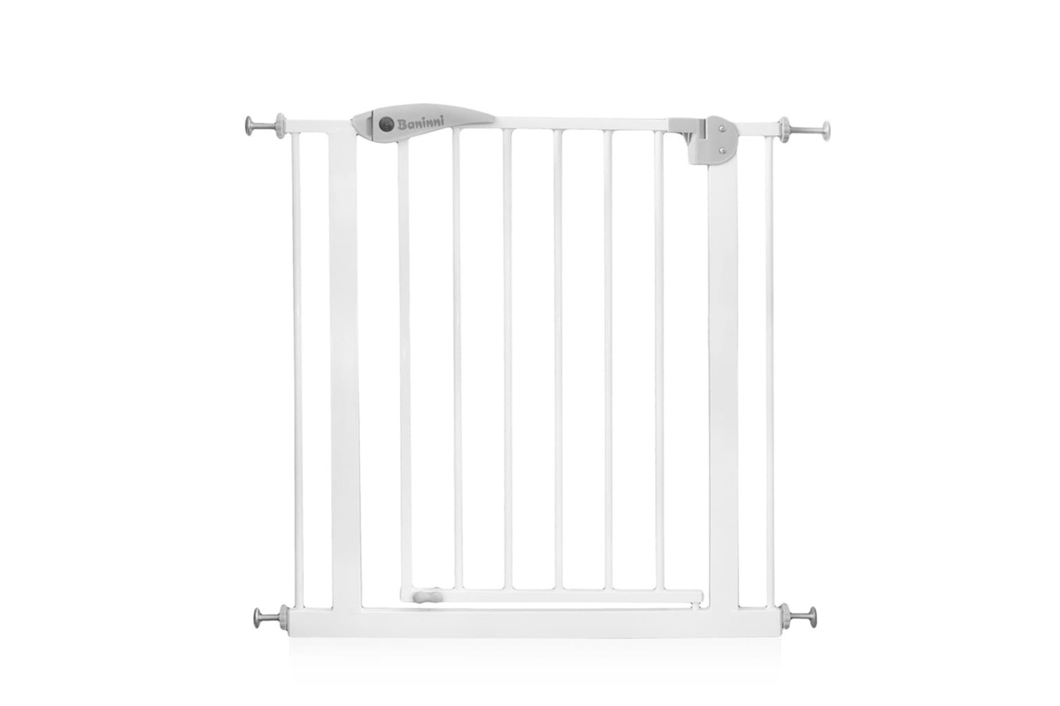 Baninni 422942 Safety Gate Vicino Metal 75-85 Cm White Bnsf0