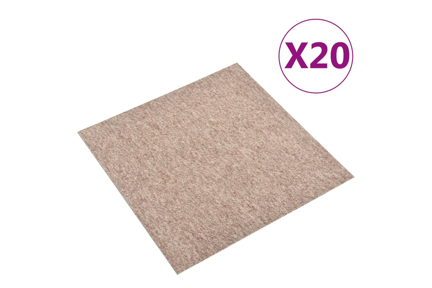 vidaXL 147318 Carpet Floor Tiles 20 Pcs 5 M2 50x50cm Beige
