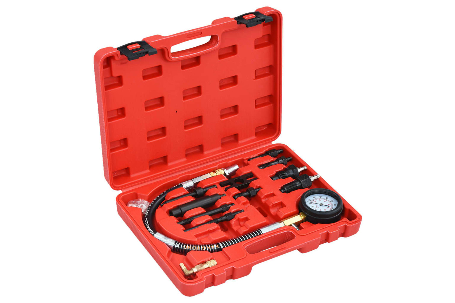 vidaXL 210556 12 Piece Diesel Compression Gauge Test Kit