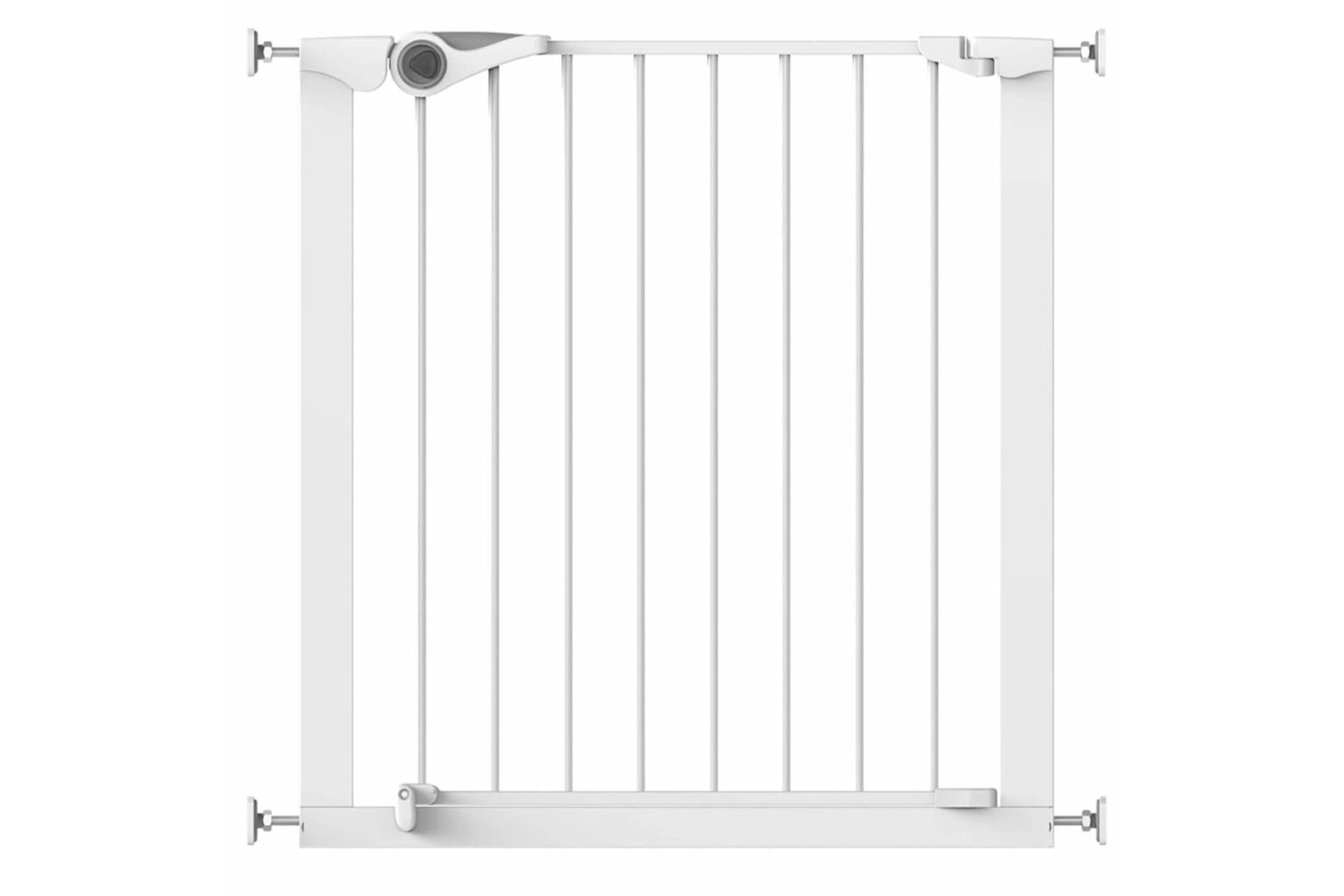 Noma 419489 Safety Gate Easy Pressure Fit 75-82 Cm Metal Whi