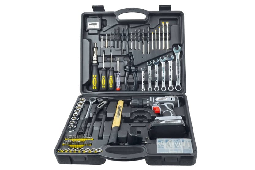Bruder Mannesmann 440340 75 Piece Tool Kit With Cordless Drill 20 V. 1.3 Ah