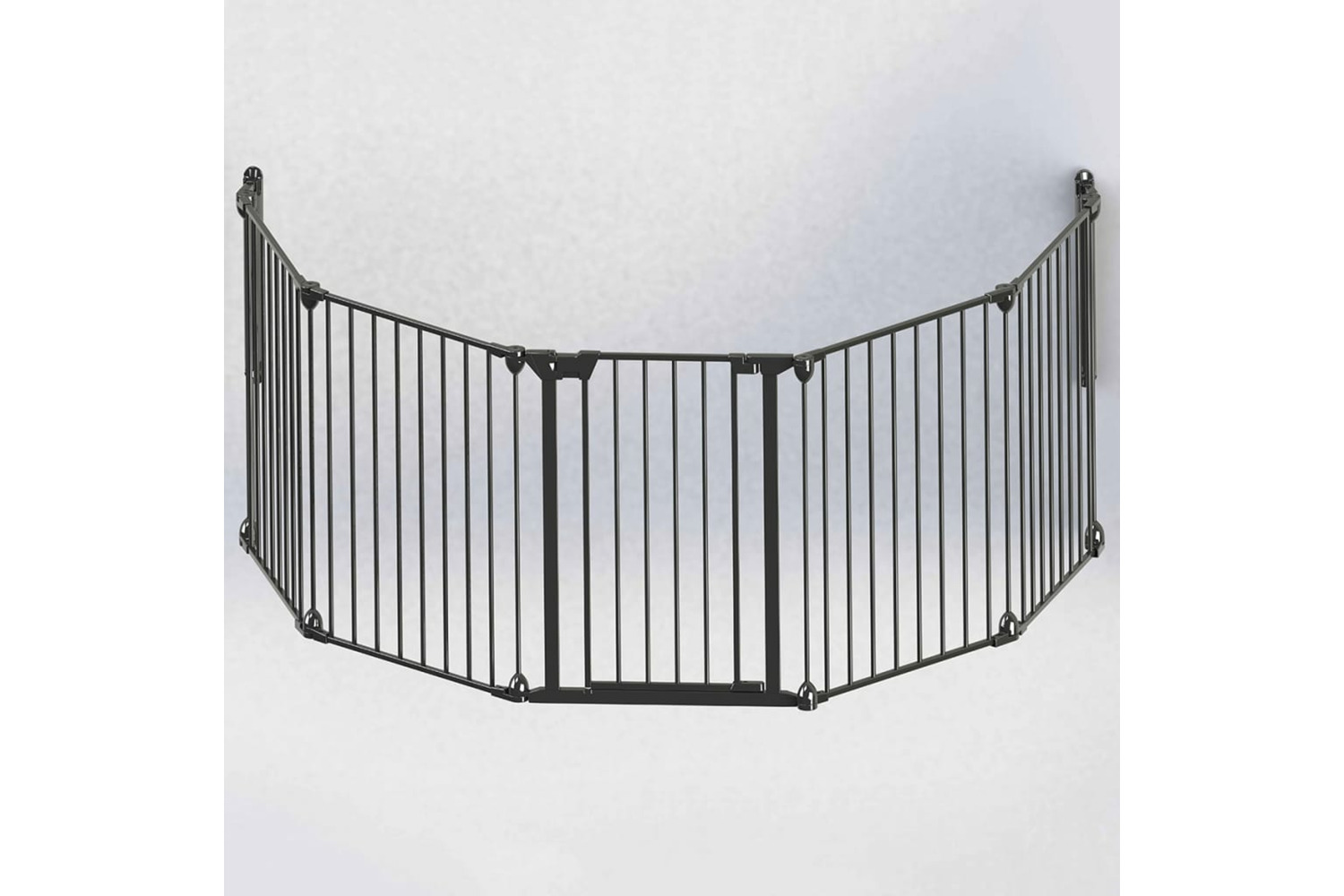 Noma 419499 5-panel Safety Gate Modular Metal Black 94238