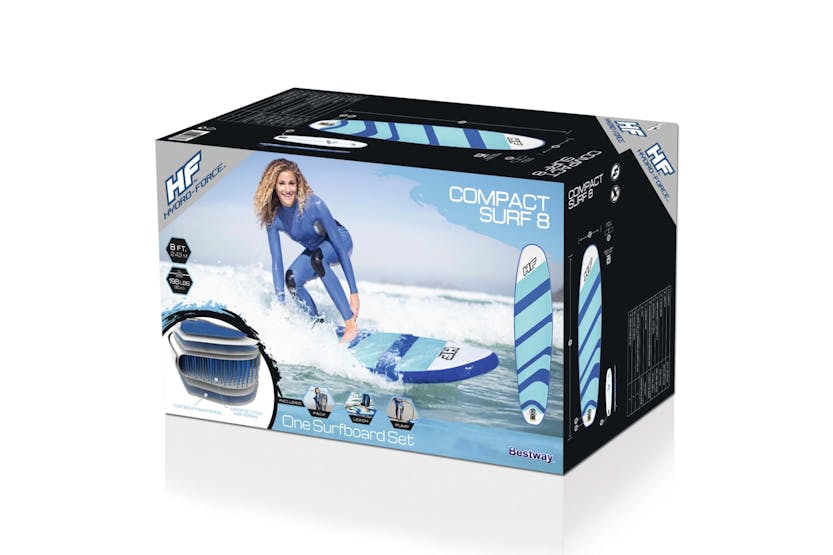 Bestway 92098 Hydro-force Inflatable Surfboard Board 243x57x