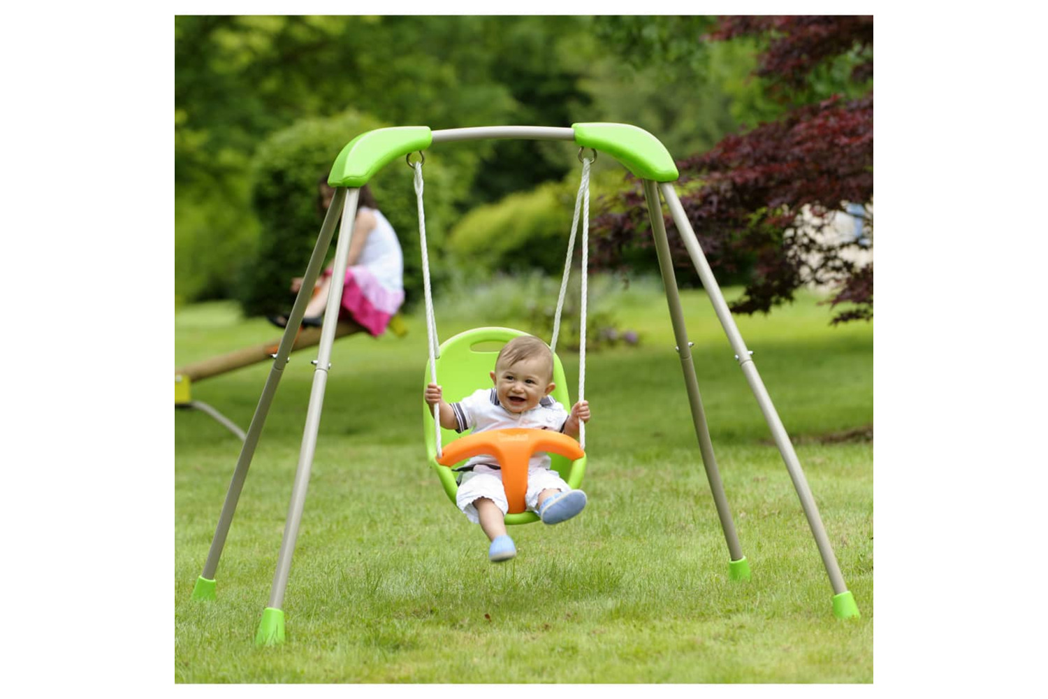 Trigano 420964 Funny Foldable Baby Swing Set Tatou 118x142x124 Cm J-10180p8