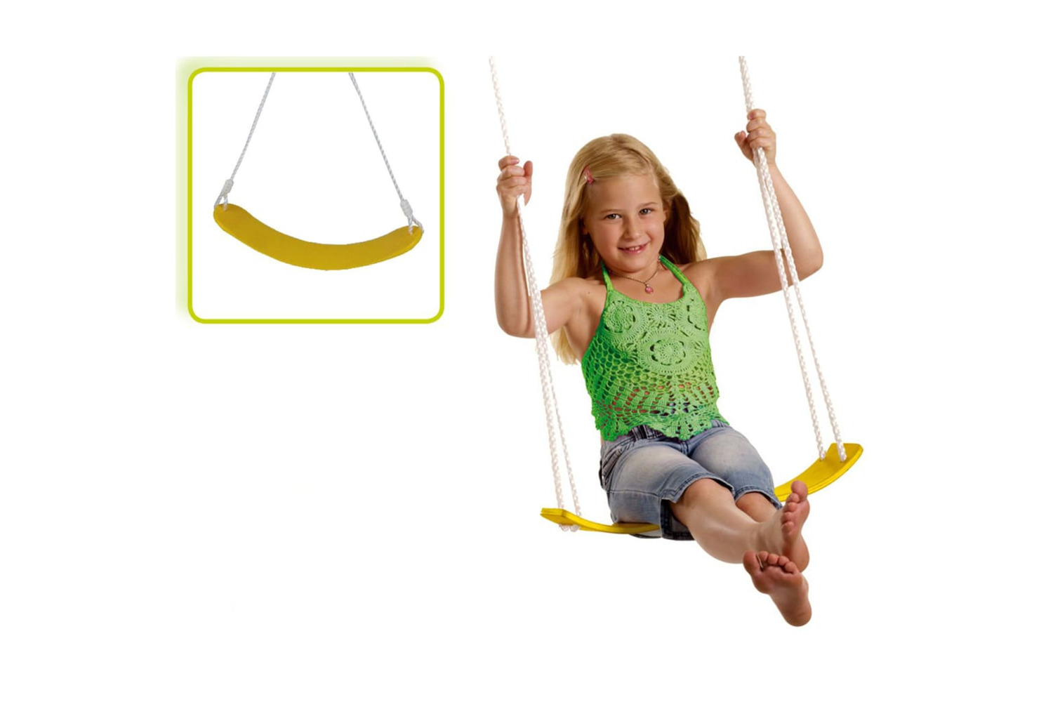 Happy People 435986 Swing Set Eva Yellow