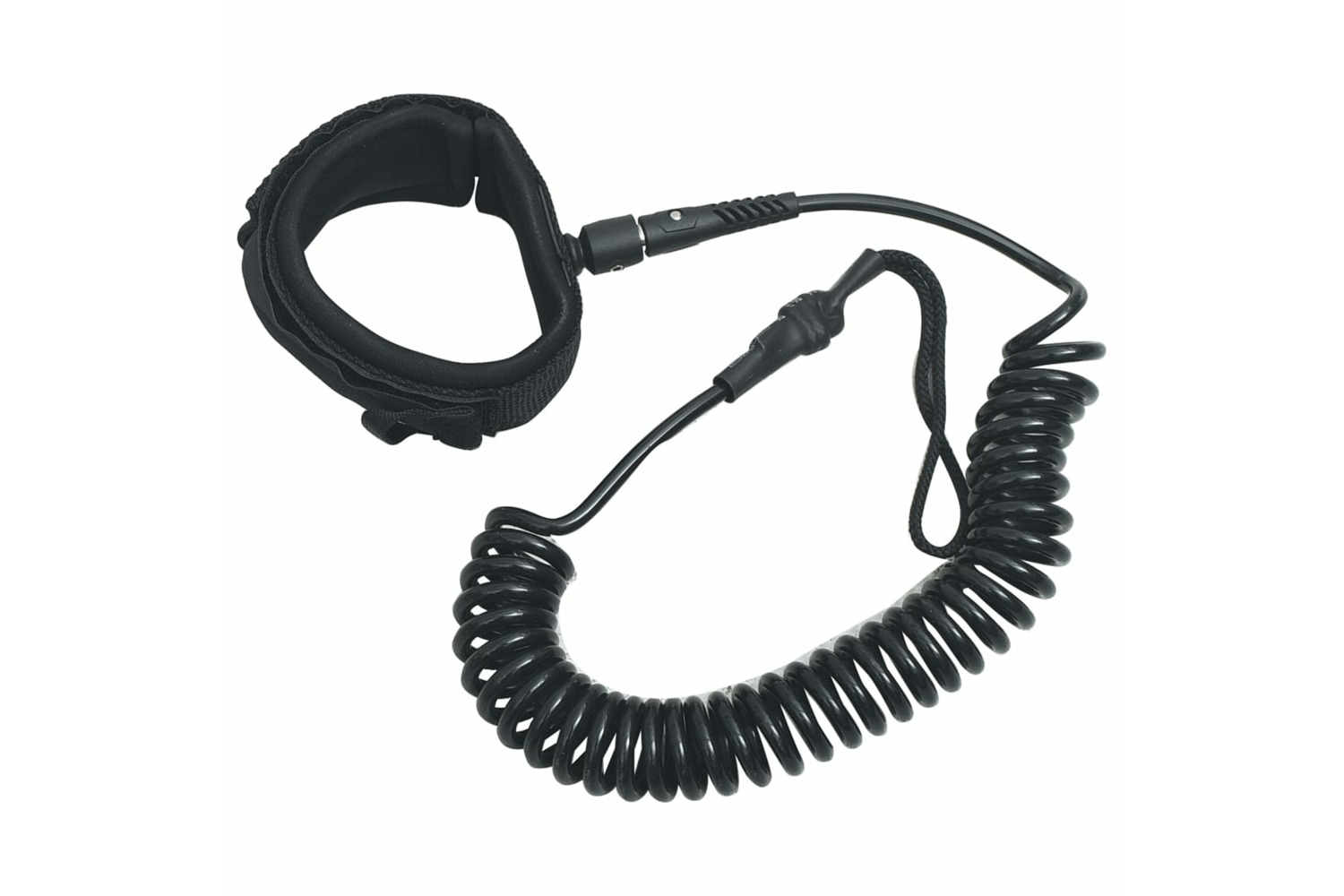 vidaXL 92205 Sup Coiled Leash Black 10 Inch