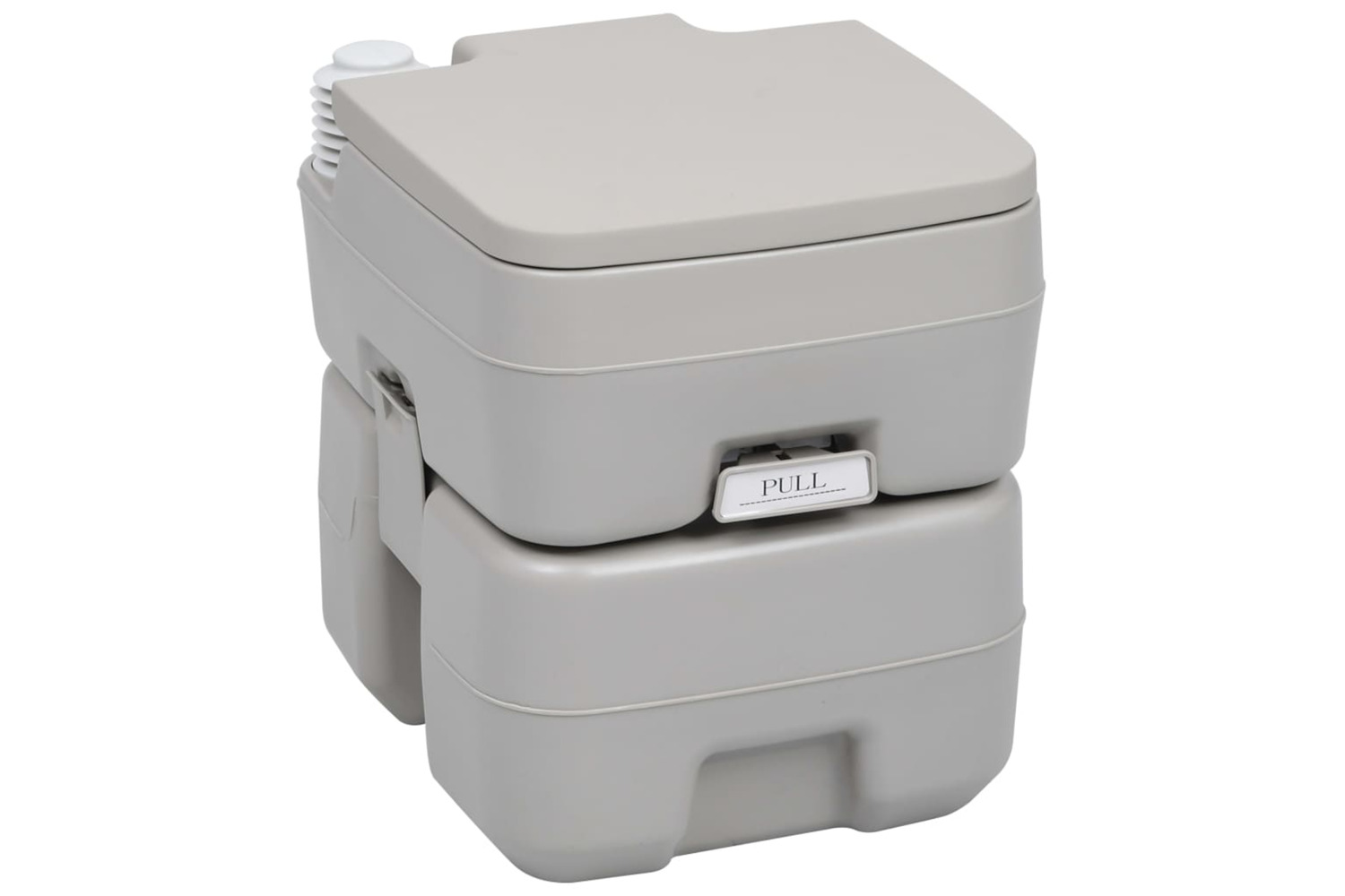 vidaXL 30137 Portable Camping Toilet Grey 20+10 L