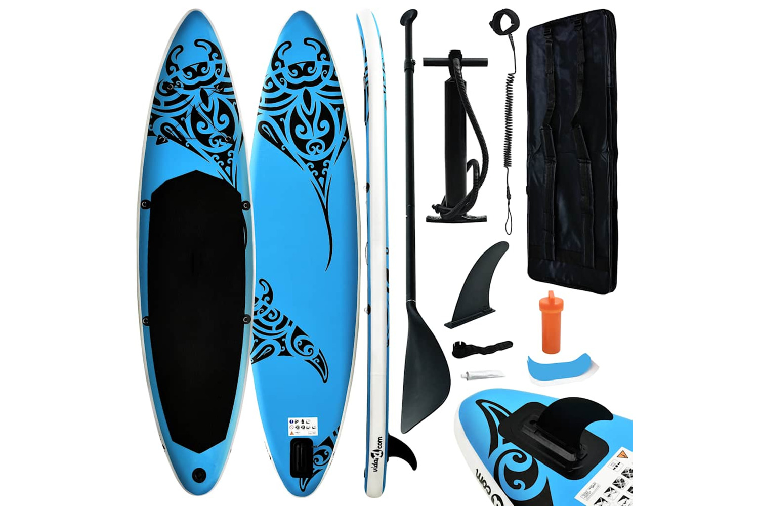 Vidaxl Inflatable Stand Up Paddleboard Set 320x76x15 Cm Blue