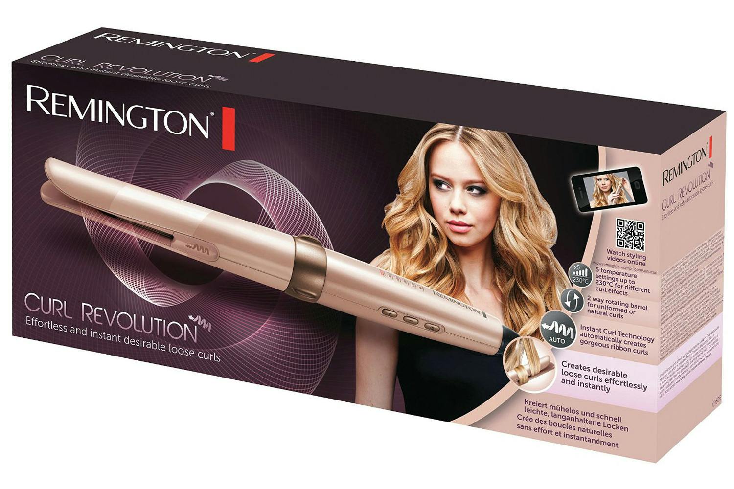 Remington Curl Revolution Automatic Curling Hair | Ci606 | Gold | Ireland