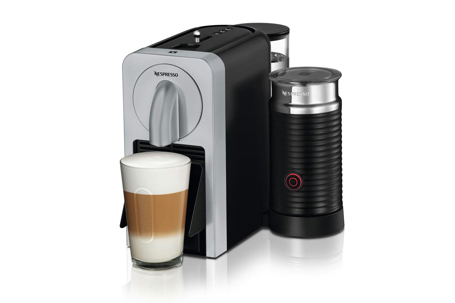 Nespresso Prodigio Coffee Machine With Aeroccino | Silver