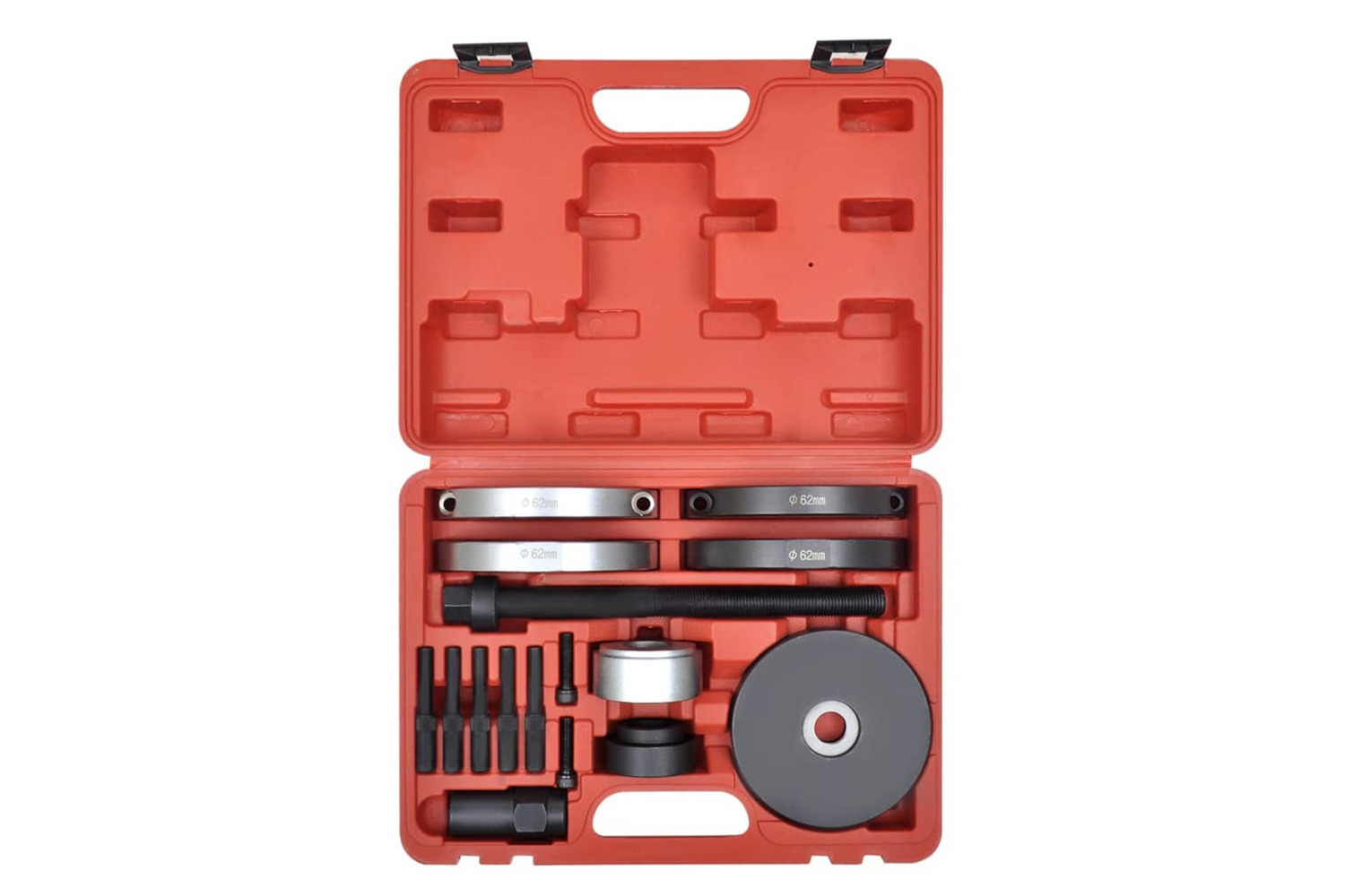 vidaXL 210339 16 Pcs Wheel Hub Bearing Tool Kit 62mm For Vag