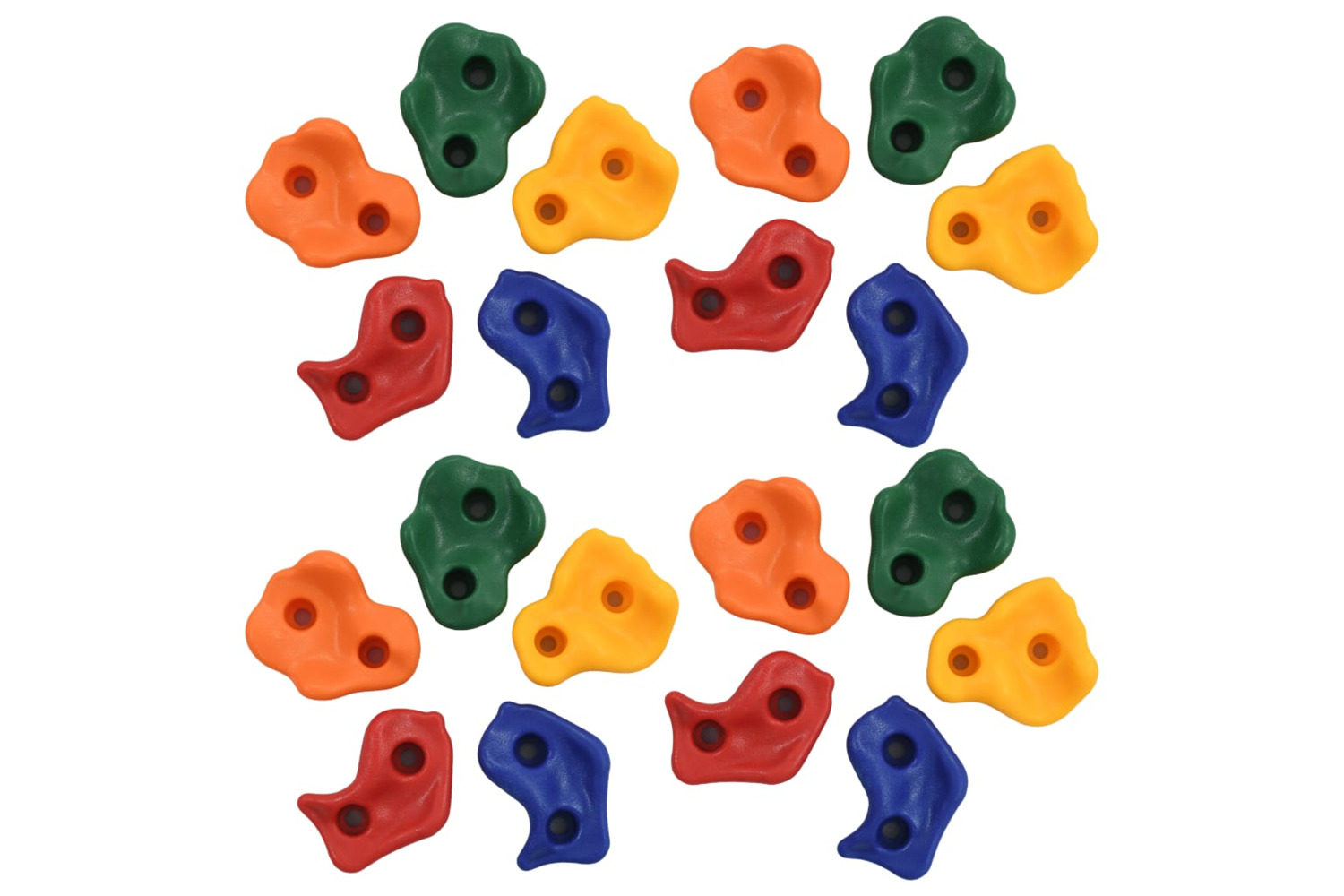 vidaXL 278648 Climbing Stones 20 Pcs Multicolour Pe