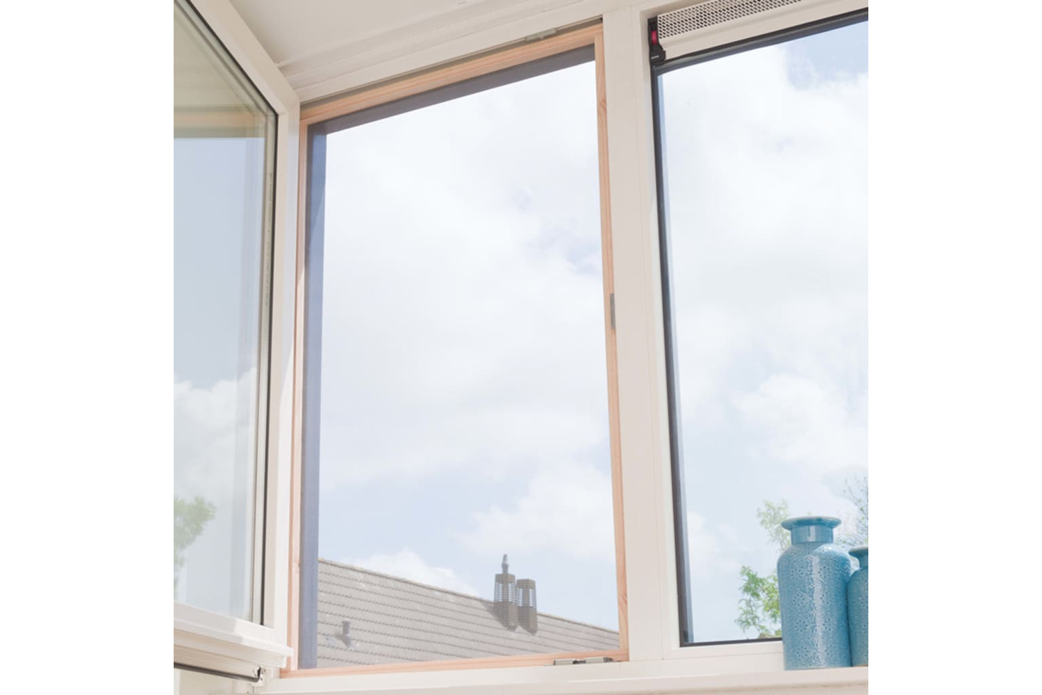 Nature Mosquito Net 1x2m Aluminium Grey