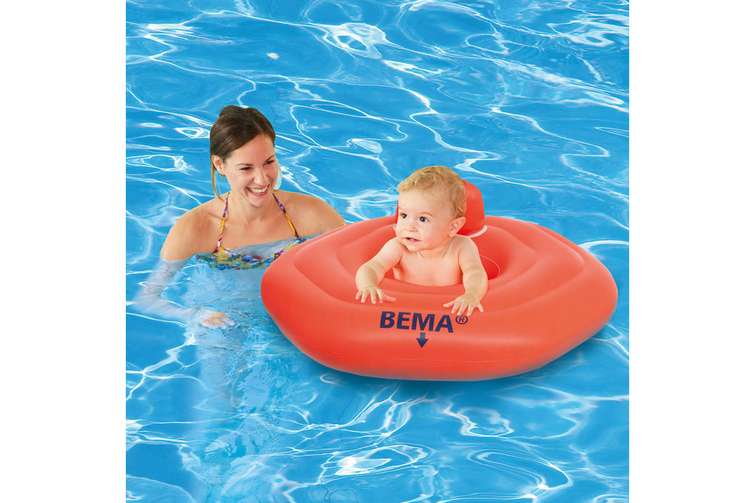 Bema 445616 Baby Swimming Seat Pvc Orange