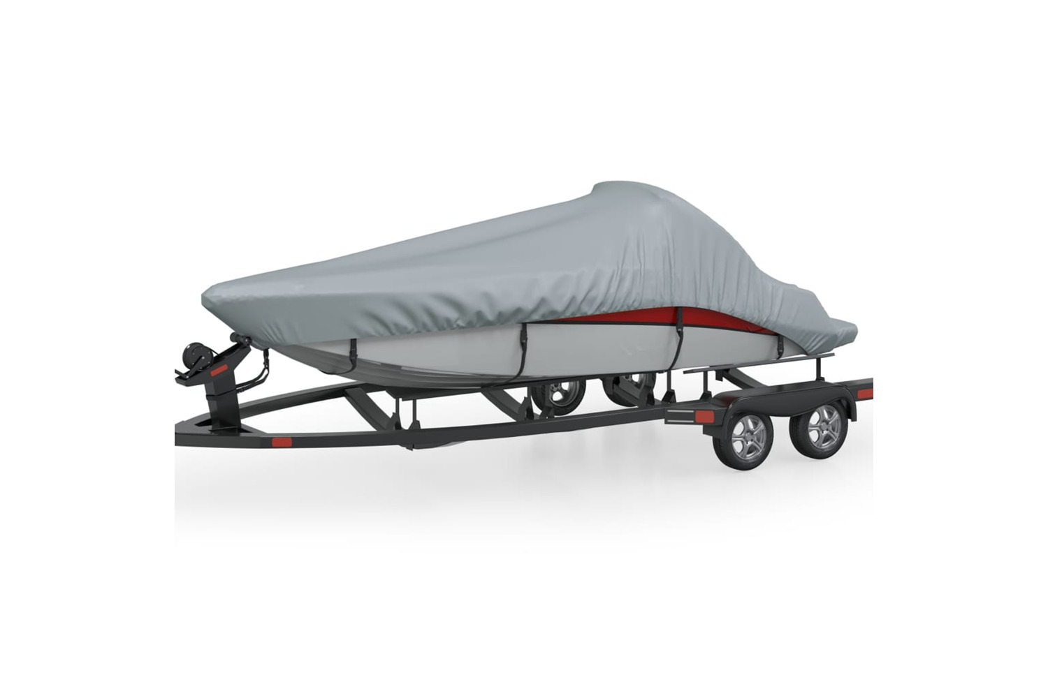 Vidaxl Boat Cover Grey 710x265x40 Cm