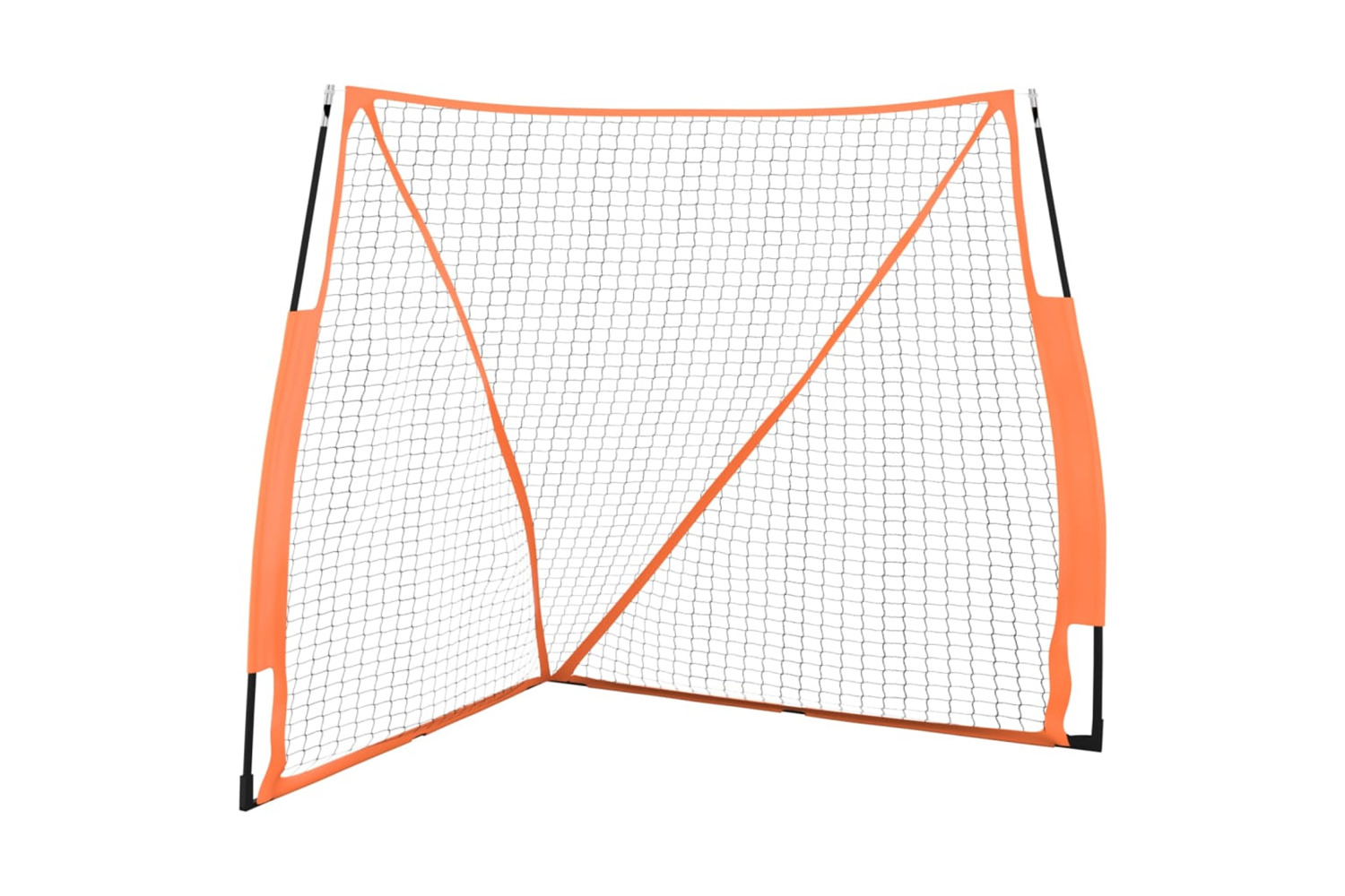 vidaXL 93737 Portable Baseball Net Orange&black 183x182x183cm Steel&polyester