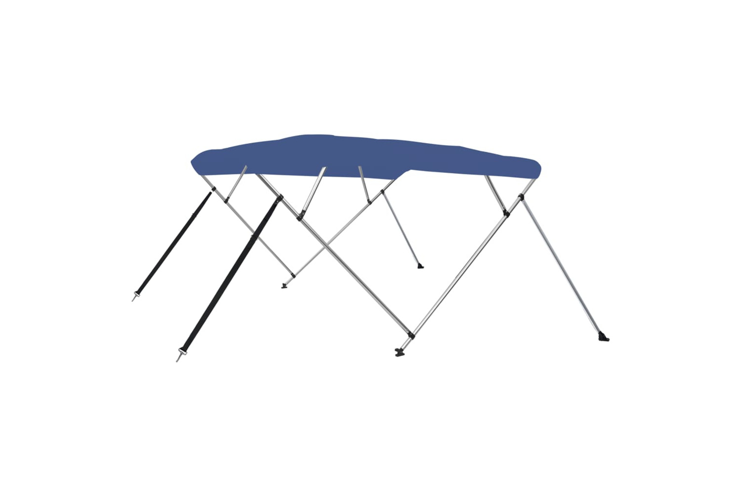 vidaXL 92370 4 Bow Bimini Top Blue 243x180x137cm