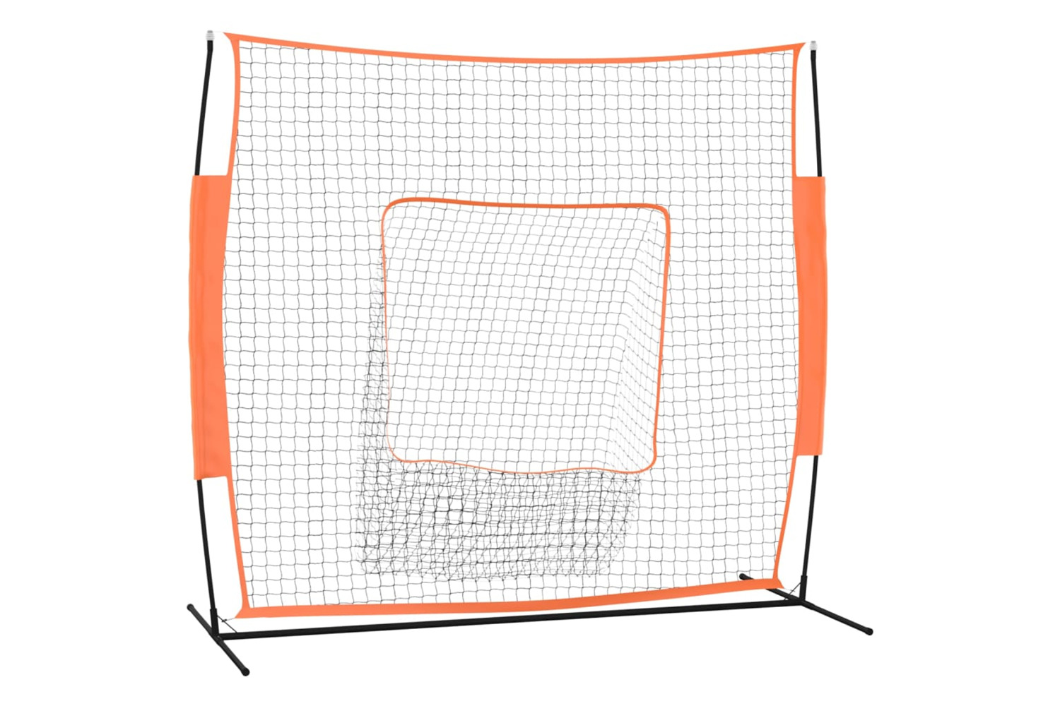 vidaXL 93738 Portable Baseball Net Red&black 219x107x212cm Steel&polyester