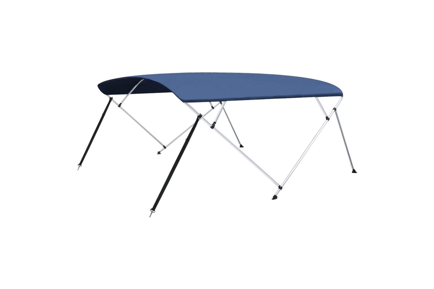 vidaXL 93141 4 Bow Bimini Top Navy Blue 243x(230-244)x137cm